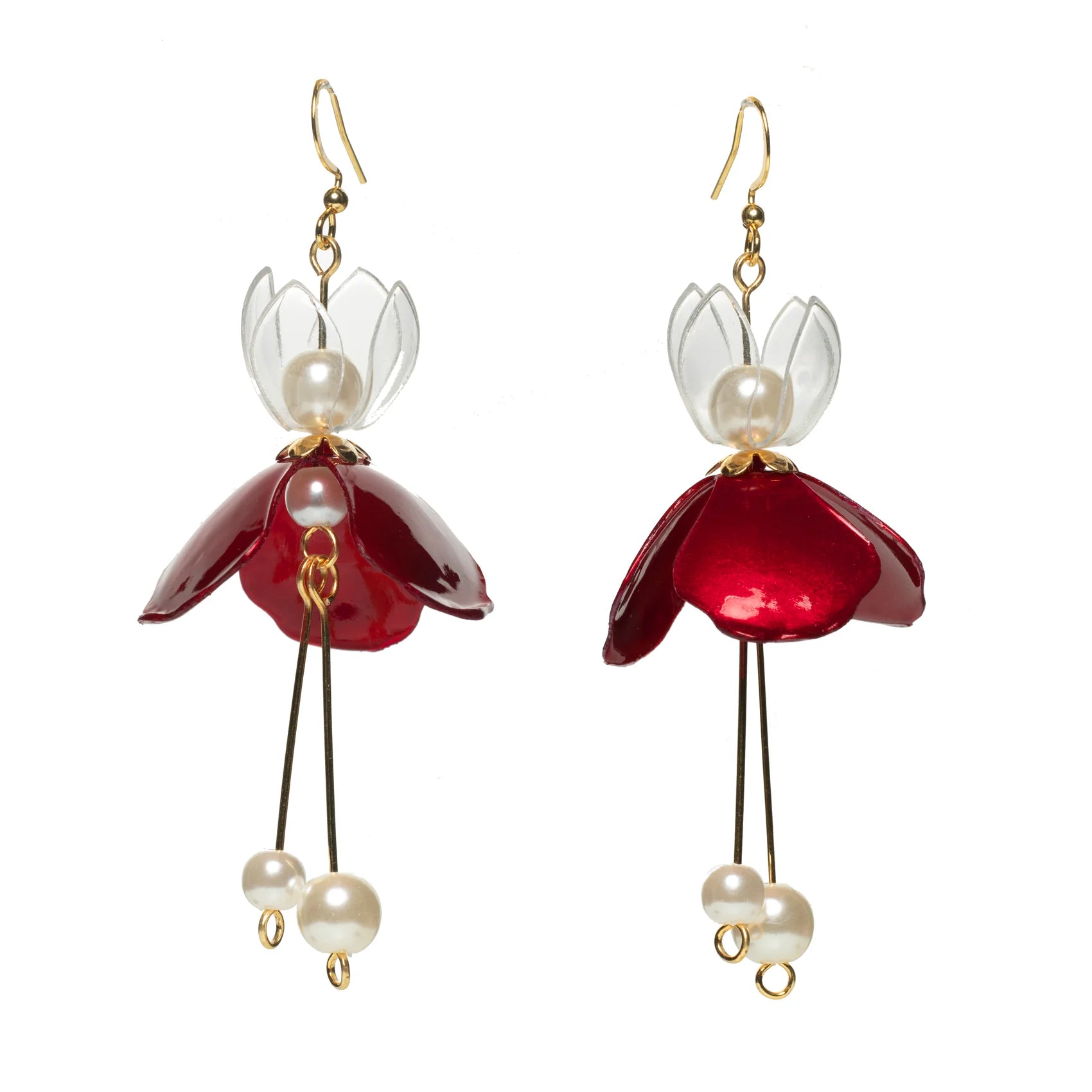 Red fairy drop Earrings