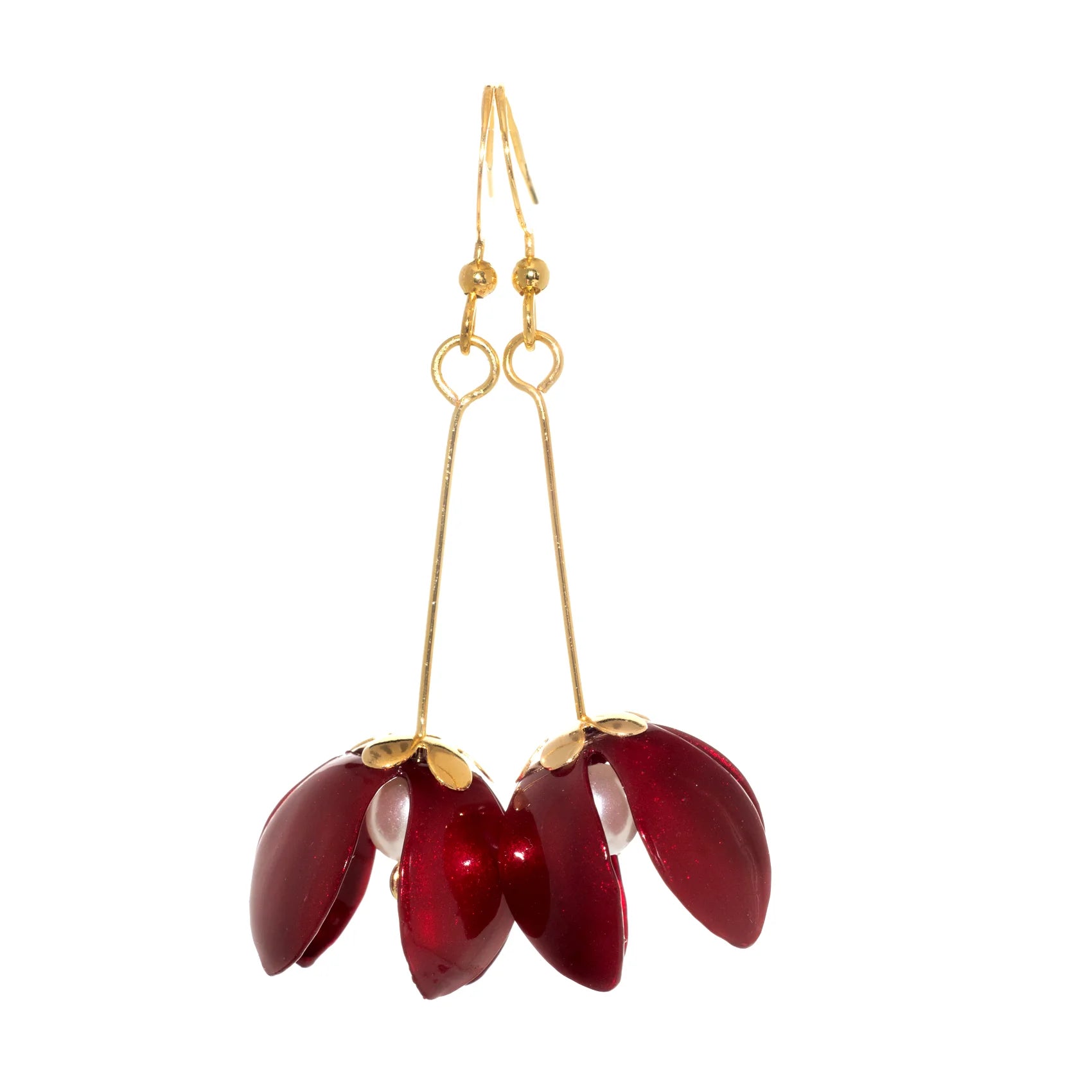 Small Lily Drop Earrings